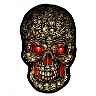 Нашивка "Skull made skull"  15см*10см, с термоклеем