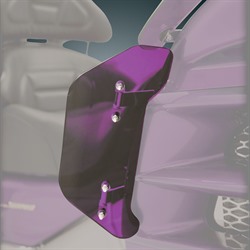 Дефлекторы боковые нижние, фиолетовые (пара)