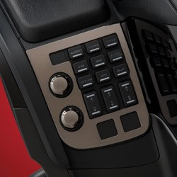 Чёрный Хром - Накладка на радио-панель для GL1800 06-10гг с Airbag и всех 12-17гг