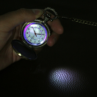 Подарочные карманные часы "Байкерские" с диодной подсветкой