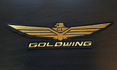 Нашивка (шеврон) "GoldWing", металлизированная нить