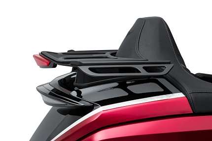 (Чёрный) Багажник с доп.светом на центральный кофр GL1800 от 21г