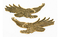 Эмблема Летящий Золотой Орел 11см (2шт, лев/прав)