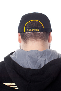 Кепка с вышитым козырьком и логотипом Goldwing, золотая вышивка