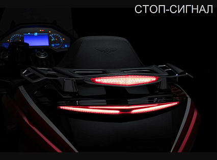 (Хром) Багажник с доп.светом на центральный кофр GL1800 от 21г