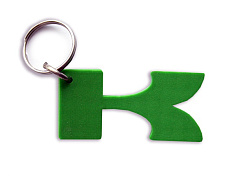 Брелок для ключей KAWASKI Green (резина)