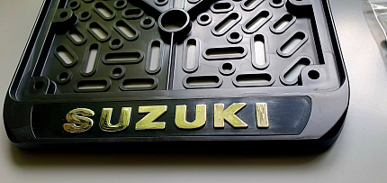 Рамка для номера MOTO SUZUKI, 190мм*145мм (новый формат)