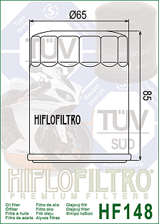 Масляный фильтр HiFLO, Yamaha FJR1300 2001-2012гв