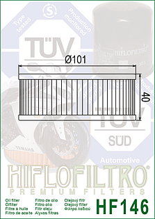 Масляный фильтр HiFLO для Yamaha
