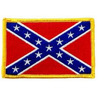 Нашивка "Флаг Конфедерации" размеры 28,5см*19,5см, с термоклеем